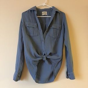 💙Current/Elliot Long Sleeved Button Down Top